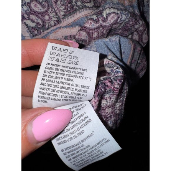 Boho Long-Sleeve Maxi Dress Medium Patchwork Western Hippie Prairie Sexy Witch - Picture 9 of 9